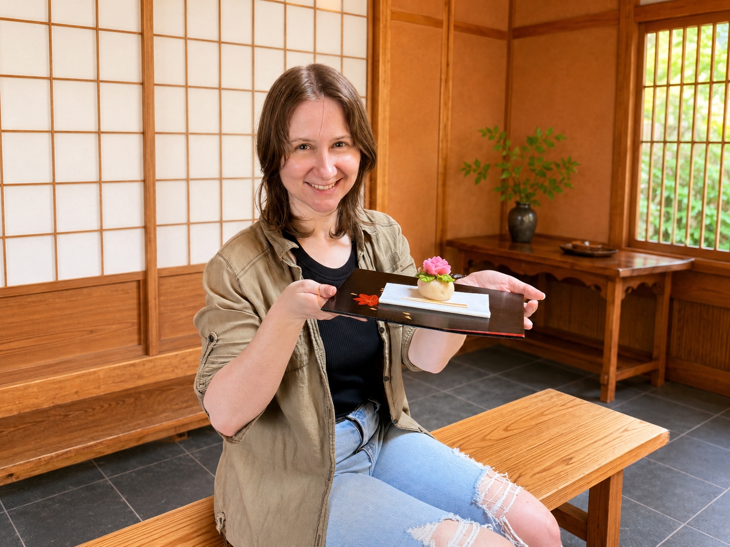 中村公園 桐蔭茶席でのアート和菓子＆抹茶体験